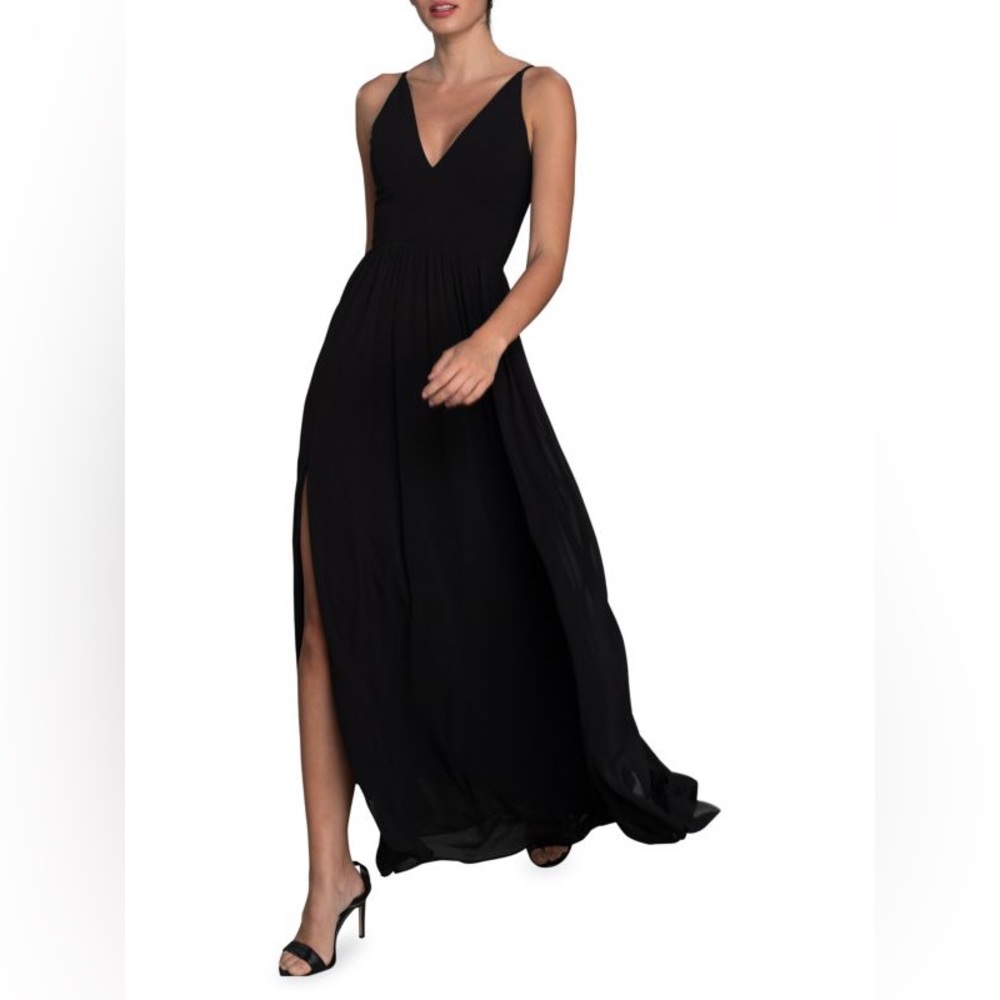 Dress the Population Felicia Fit & Flare Gown MEDIUM